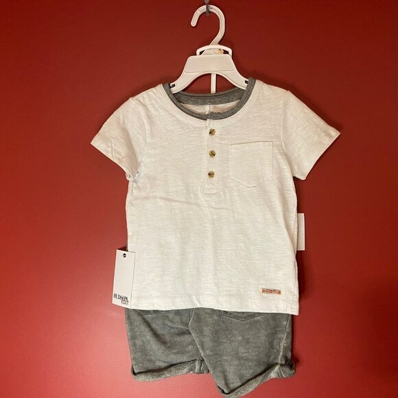Hudson Jeans Other - Hudson Kids Boy's 2-Piece Henley and Shorts Set - Size 2T - NWT